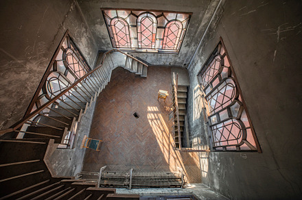 stairs inside the tower in the Church of Saints Simeon and Helen, a Photo by Pictures for you!!!!!!!!!