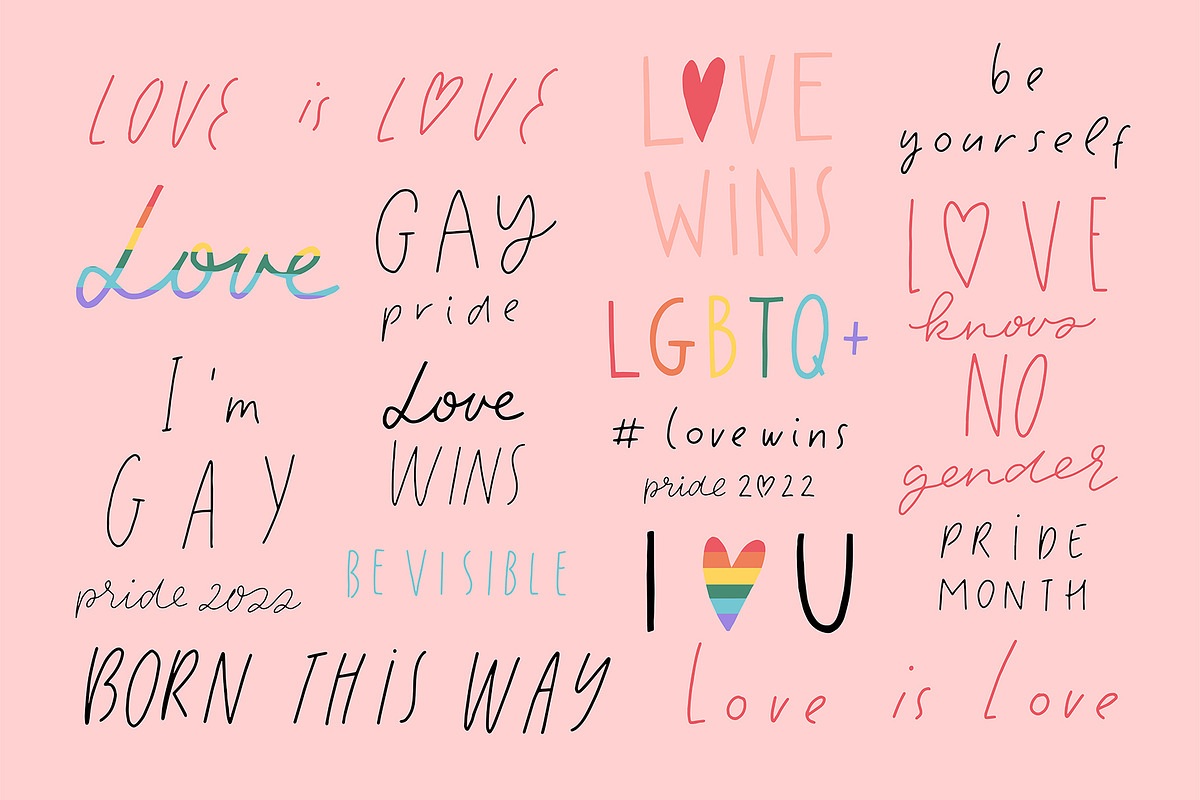 Gay Pride illustrations set Vol. 2, a Person Illustration by Cute Atelier (Photo 4 of 13)