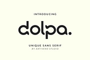 Dolpa Elegant Sans Logo Font, a Sans Serif Font by Artiveko (Thumbnail 1 of 8)