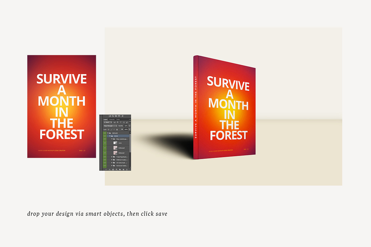 Book Cover Mockup Scene Creator, a Print Template by Mockstore (Photo 16 of 18)