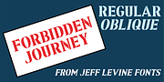 Forbidden Journey JNL, a Serif Font by Jeff Levine Fonts (Thumbnail 1 of 5)