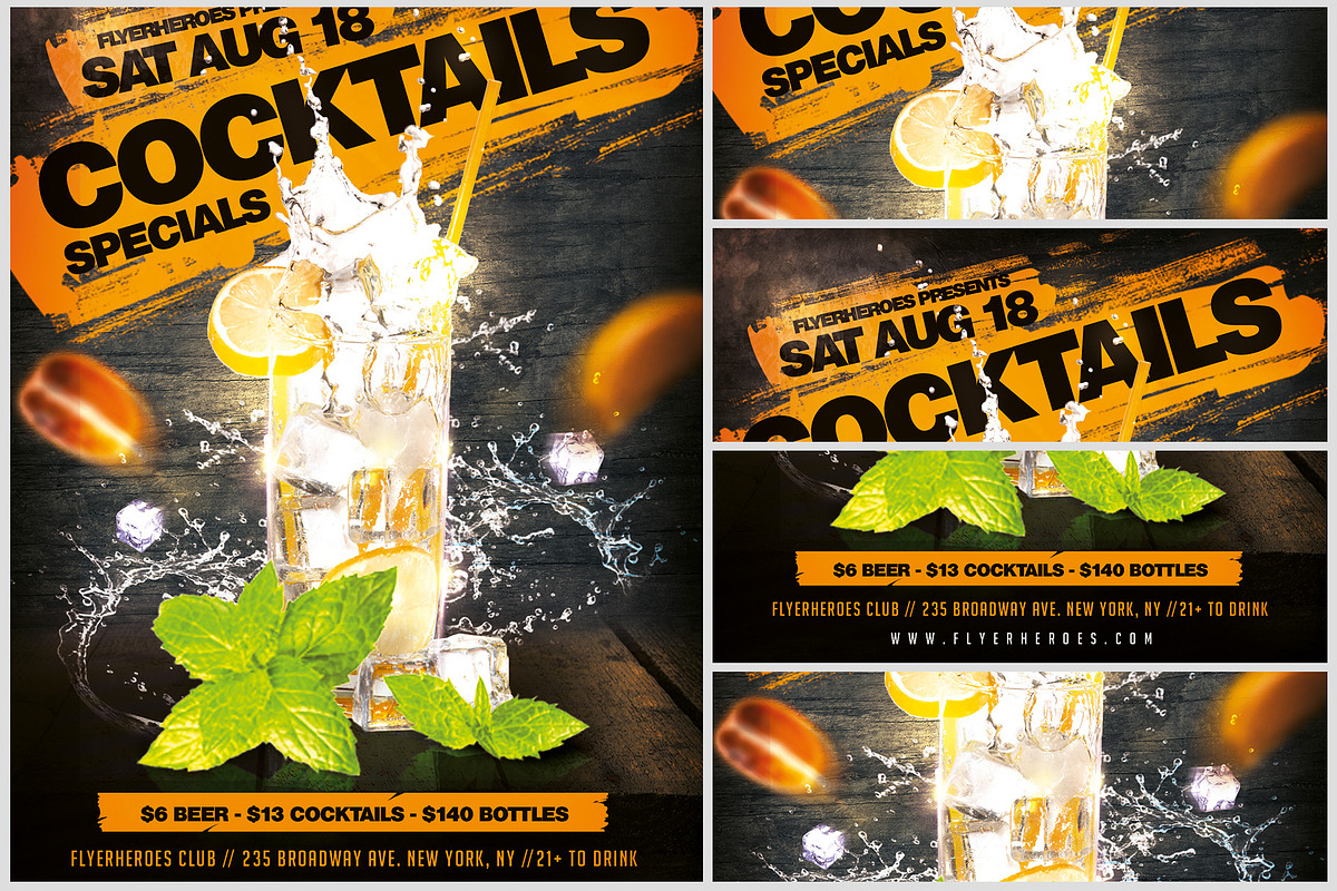 Food Drinks 04, a Flyer Template by FlyerHeroes (Photo 1 of 4)