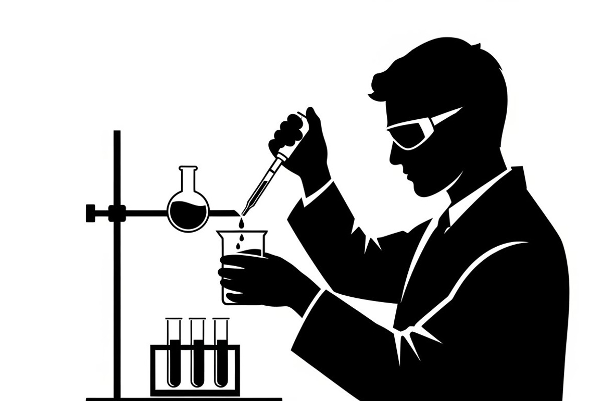 This Scientist Lab Silhouettes, an Illustration by Amazin_art (Photo 26 of 31)