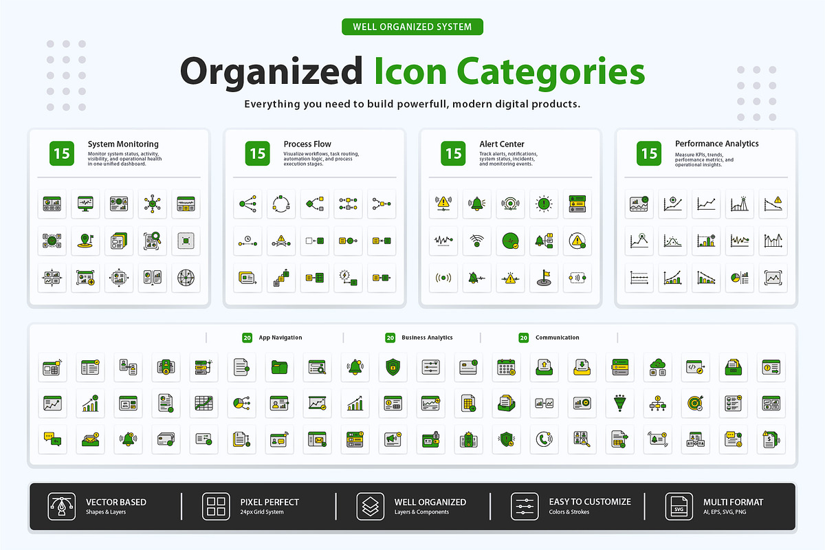 Operational Dashboard Icons, an Outline Icon by vexper (Photo 8 of 10)