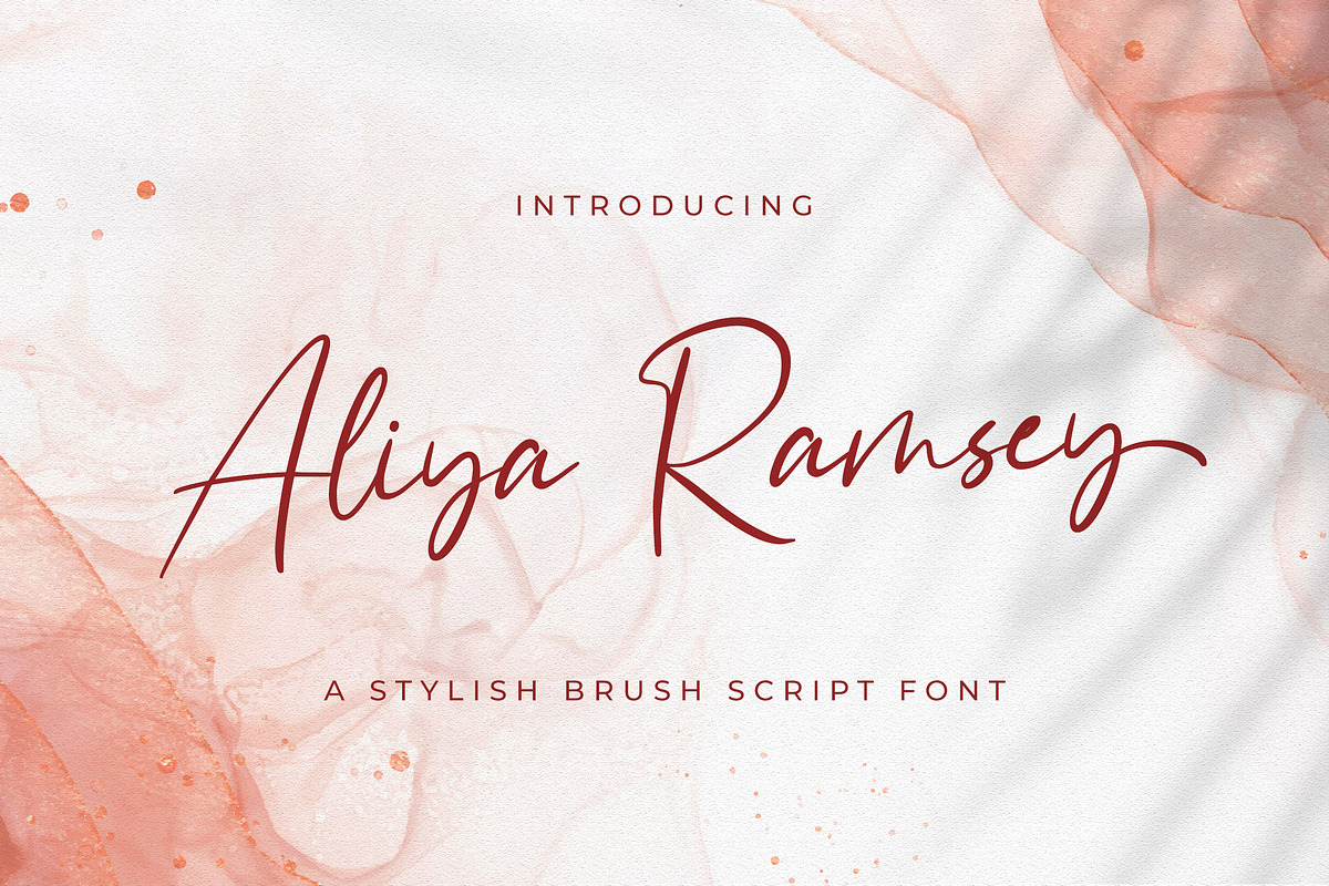 Aliya Ramsey - Handwritten Font, a Script Font by StringLabs (Photo 1 of 10)
