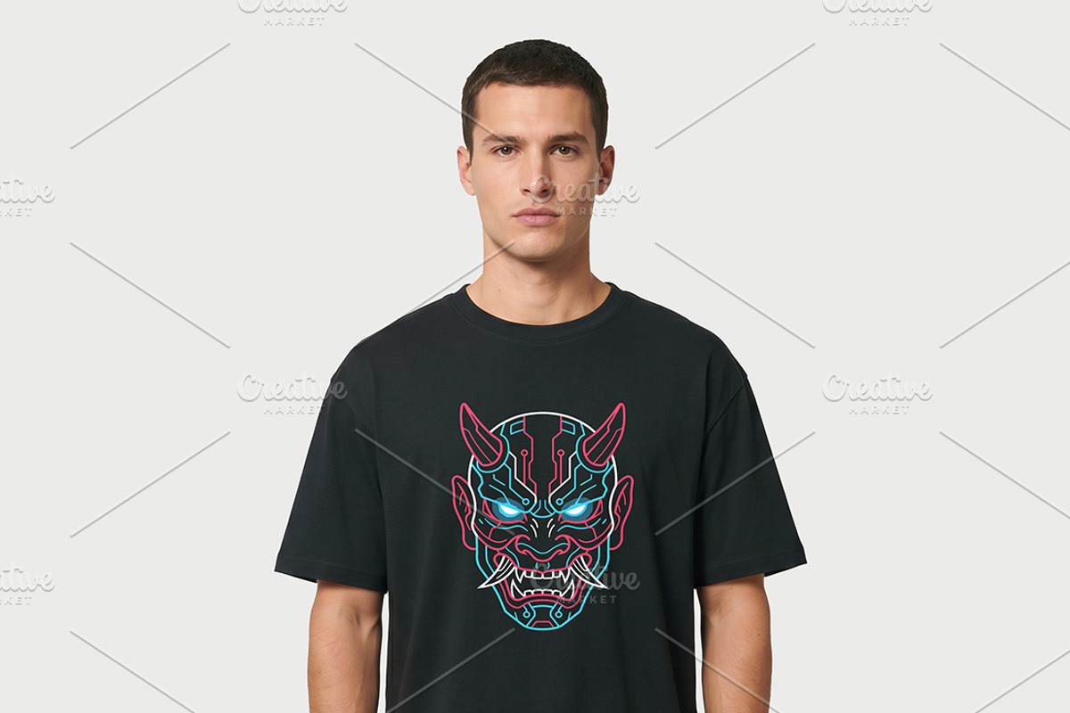 Oversized Black T-Shirt Mockup, a Shirt Mockup by Darkness Years (Photo 2 of 3)