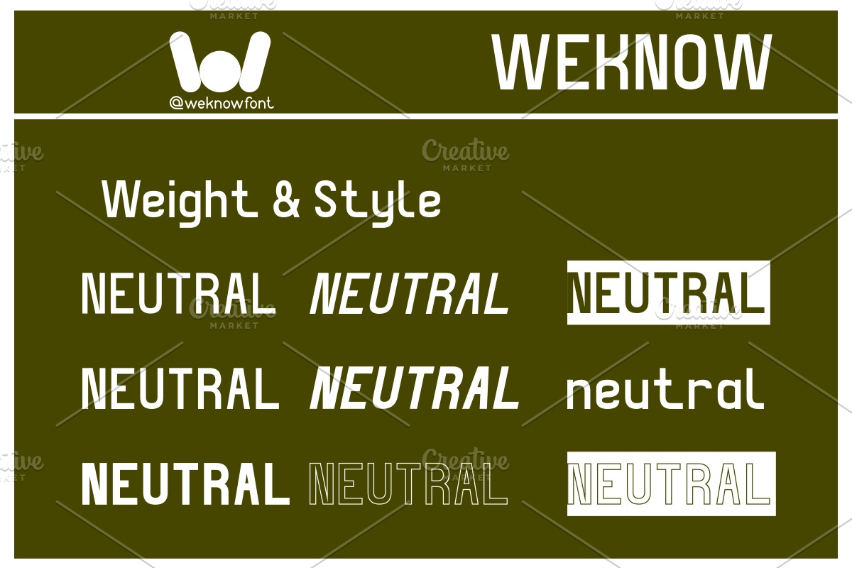 Neutral font, a Sans Serif Font by weknow (Photo 8 of 8)