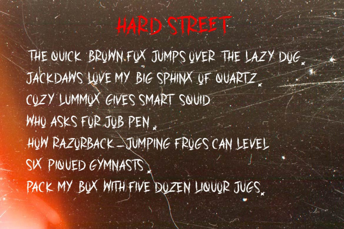 HARD STREET, a Blackletter Font by AMINMARIO (Photo 6 of 6)