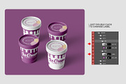 Ice Cream Tub Mockup, a Packaging Mockup by RamStudio2 (Thumbnail 14 of 14)