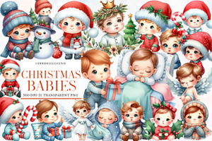 Christmas  Babies PNG Clipart, an Illustration by Designworld