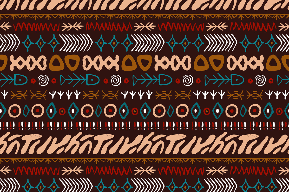 Tribal ethnic seamless patterns set, a Pattern Graphic by Good Studio (Photo 7 of 15)