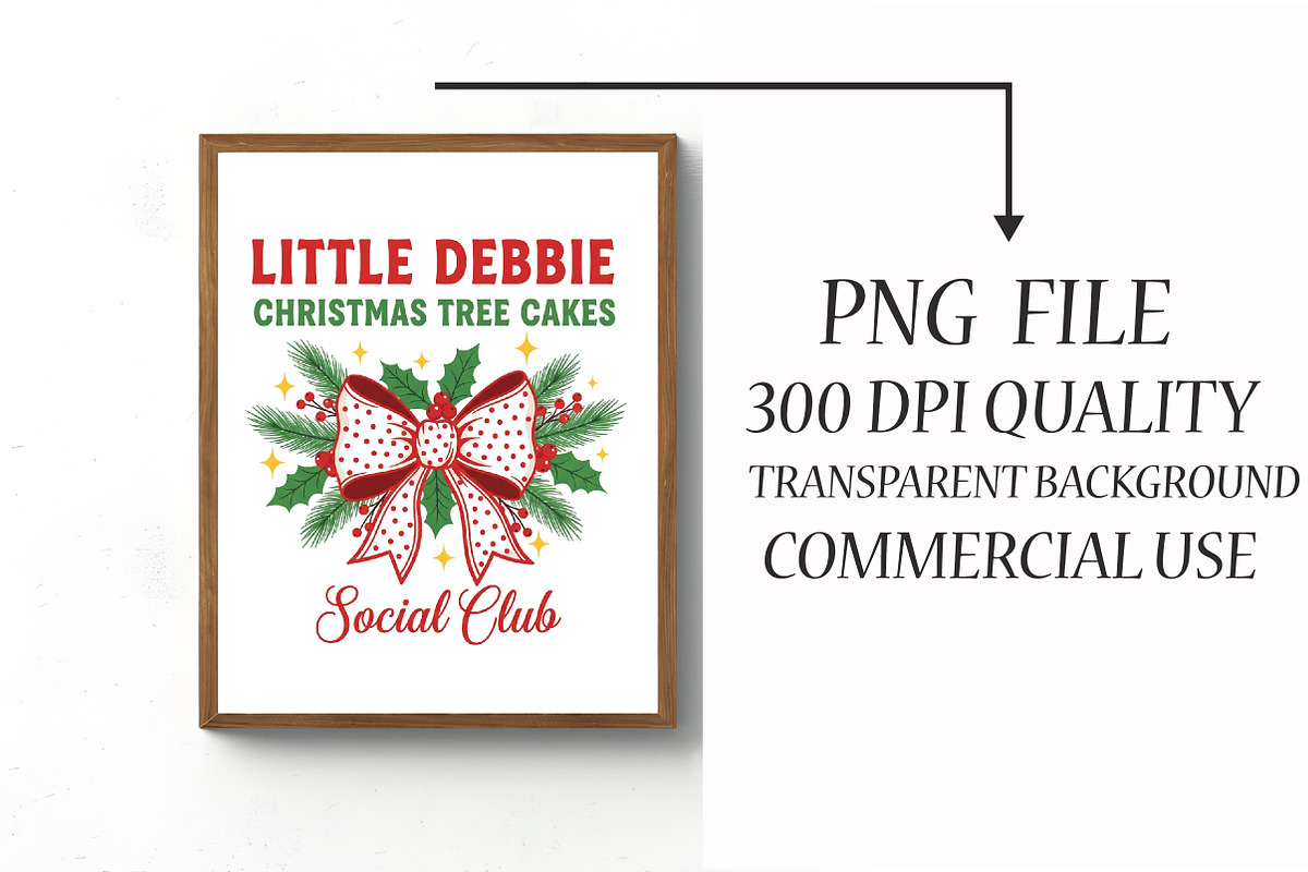 LITTLE DEBBIE CHRISTMAS Png, an Illustration by Libby Wishes (Photo 3 of 6)