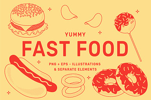 All Shop Bundle - Food Vector Illust