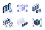 Infrastructure and Server Set, a Technology Illustration by Brickclay (Thumbnail 7 of 14)