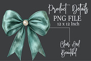 Watercolor Emerald Victorian Clipart, an Illustration by Rose Art (Thumbnail 7 of 7)