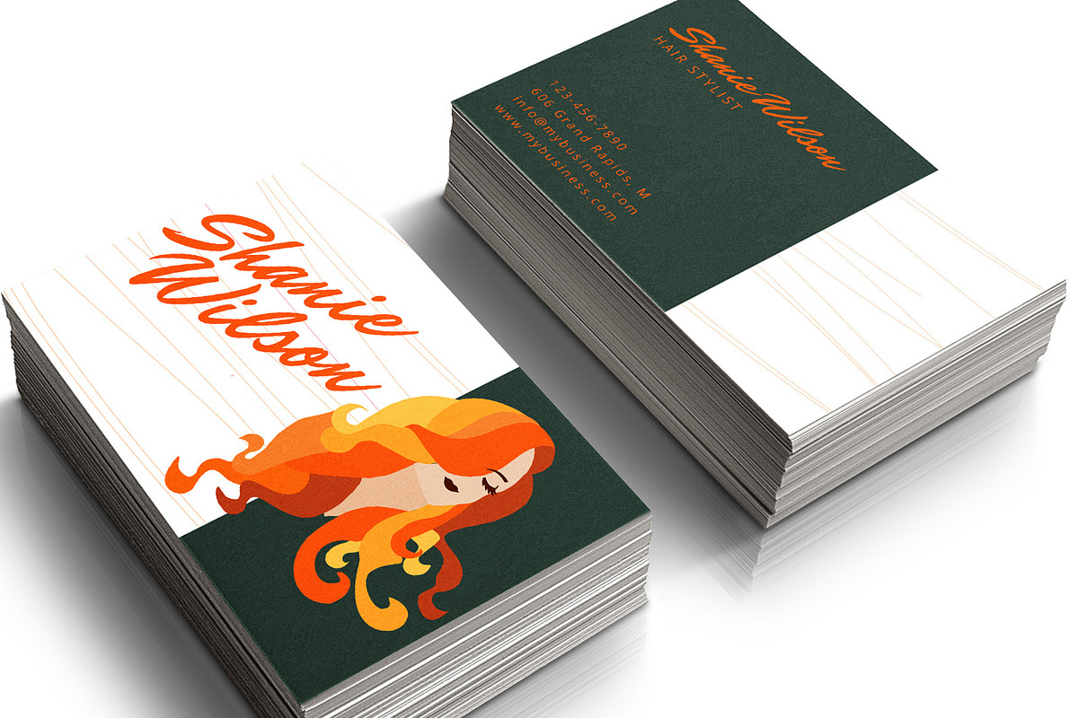 Hair Stylist Business Card, a Business Card Template by audeemirza (Photo 5 of 6)