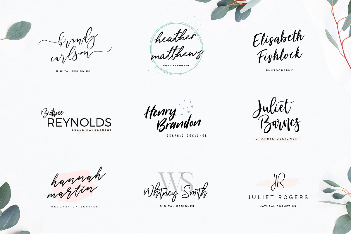 Typographer's Dream Box + 200 Logos, a Script Font by Mats-Peter Forss (Photo 128 of 130)