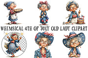 Whimsical 4th of July Old Lady Clipa, an Illustration by OK Design (Thumbnail 2 of 6)