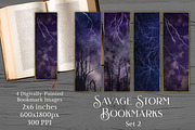 Printable Bookmarks - Savage Storm 2, an Object Graphic by Sapphire X Designs (Thumbnail 2 of 3)