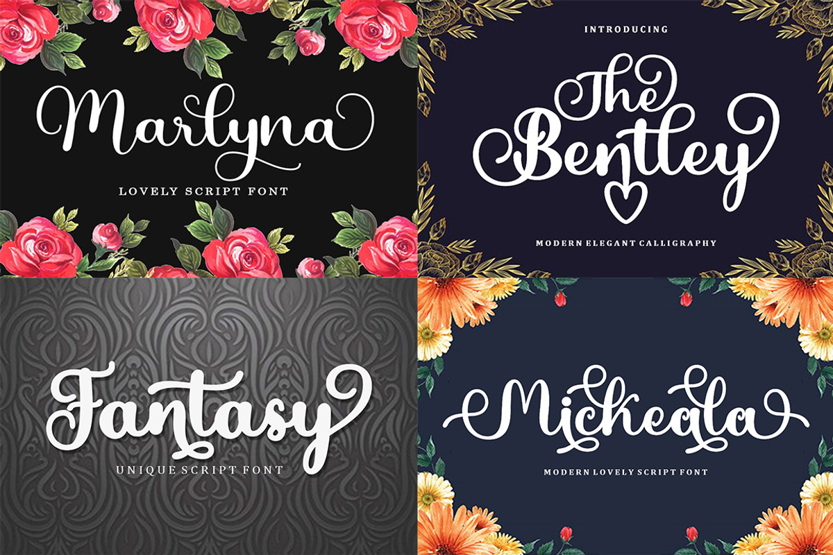 The Big - Font Bundle, a Script Font by Bosstype Studio (Photo 7 of 15)