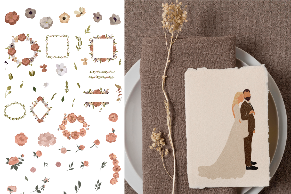 Wedding Illustrations vector, a Decorative Illustration by Yana_mide (Photo 4 of 11)