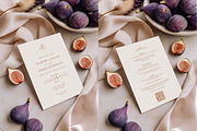 Mediterranean Fig Invitation Mockup, a Product Mockup by Serenefeeling (Thumbnail 2 of 6)