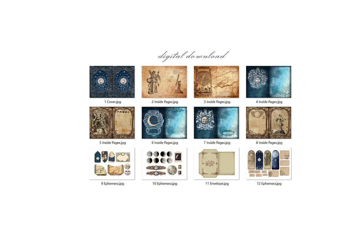 Moon Scrapbooking Kit, an Illustration by Secret Helper (Photo 8 of 8)