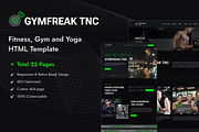 GYMFreak - Gym Website Template, a HTML Template by TNCFlow (Thumbnail 1 of 5)
