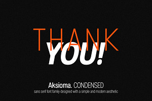 Aksioma - Condensed Sans Serif