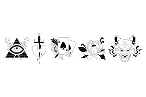Traditional old school tattoo, an Object Illustration by art PVP - market