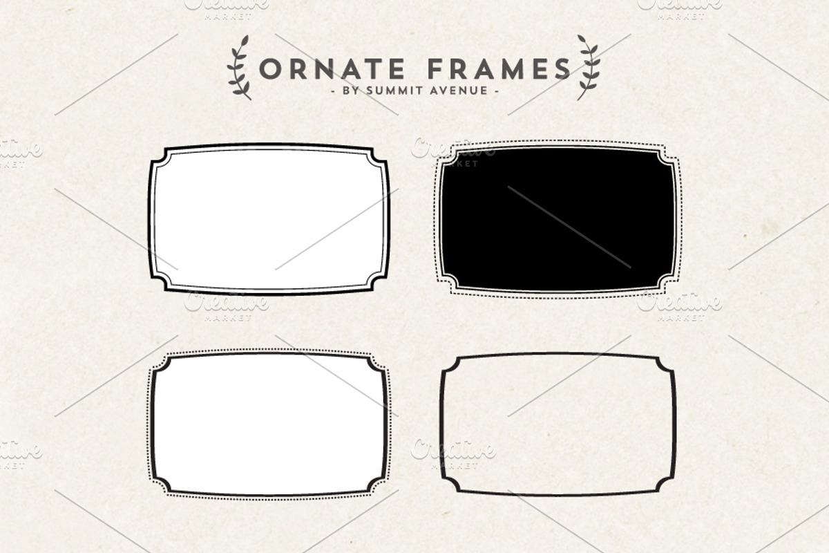 Ornate Decorative frames preview 3