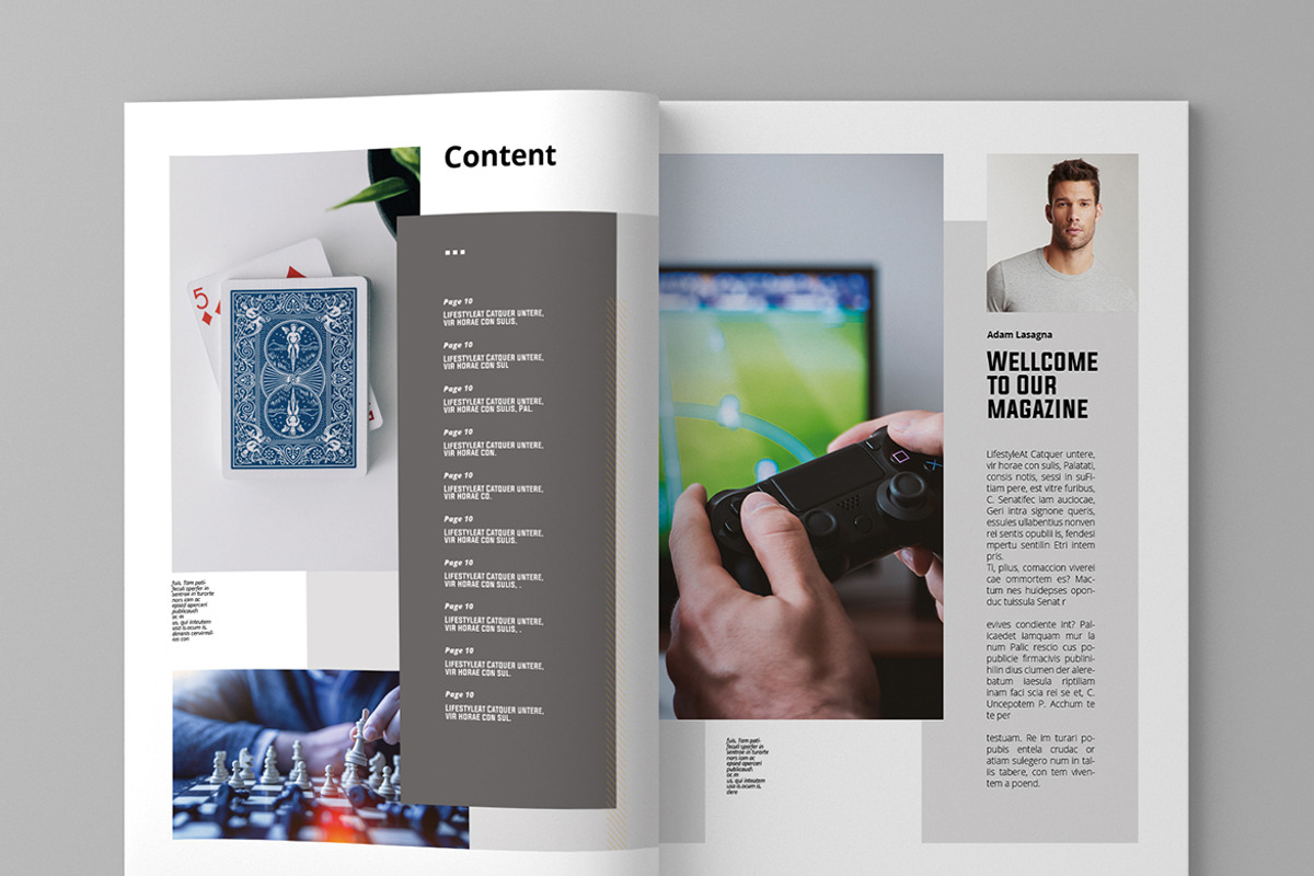 Playes - Magazine Template, a Magazine Template by inspirasign