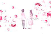 Cherry blossom, a Person Illustration by Knysh Ksenya (Thumbnail 5 of 7)