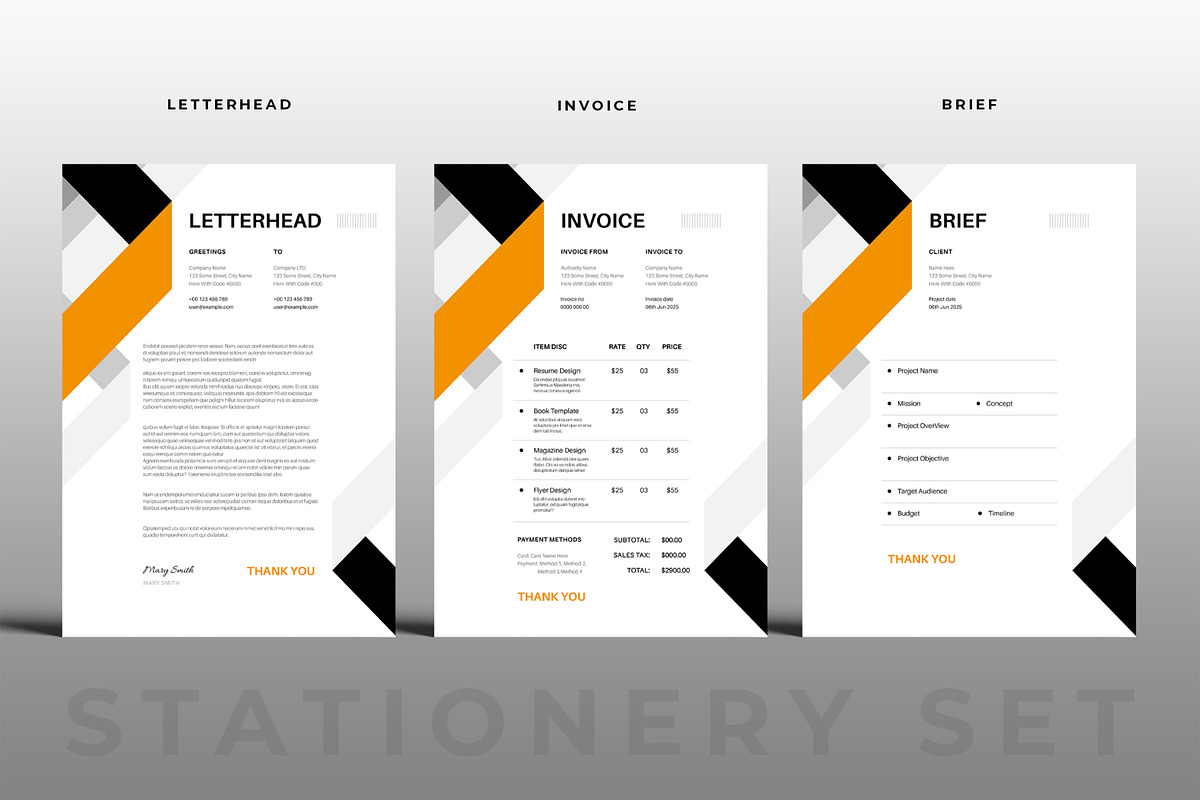 Stationery Set, a Stationery Template by ContestDesign (Photo 1 of 3)