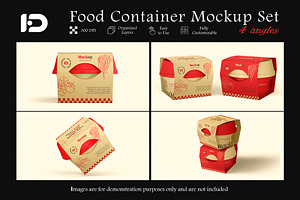 Food Container Mockup Set