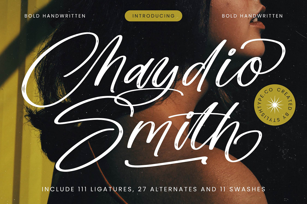 Chaydio Smith Bold Handwritten Font, a Script Font by stylishtype.co (Photo 1 of 20)