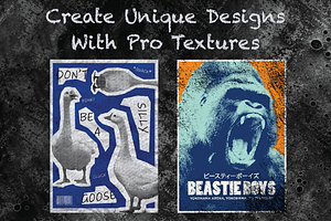 Halftone And Textures Brushes