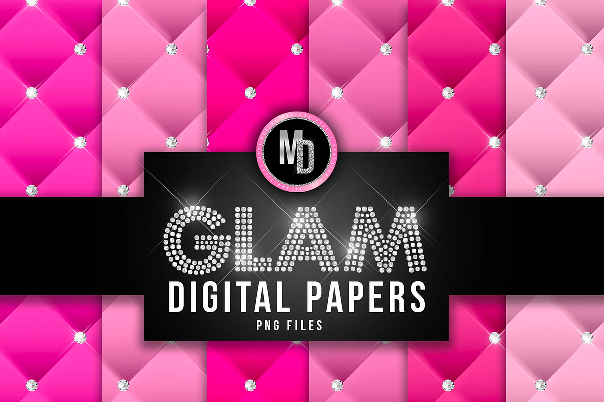 Glam Pink Tufted Backgrounds, a Texture Graphic by Makina Designs (Photo 1 of 2)