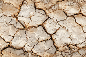 Close up of dry, cracked earth, a Nature Photo by MistyDay
