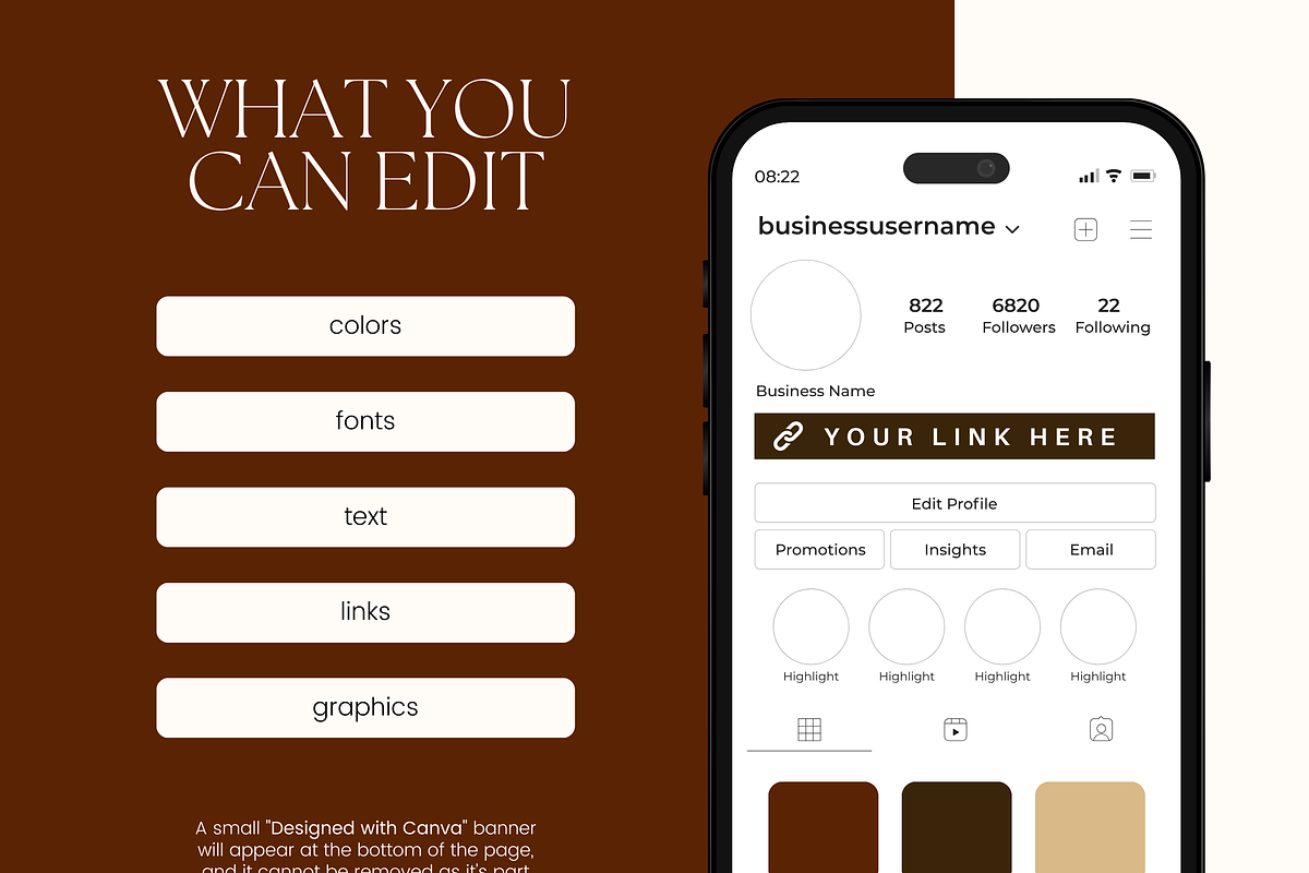Canva Link in Bio Template, a Landing Page Template by Branding Babe Co. (Photo 4 of 5)