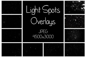 20 Light Spots Overlays