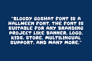 Bloody Goshat - Horror & Halloween, a Blackletter Font by QR Design Studio (Thumbnail 5 of 7)