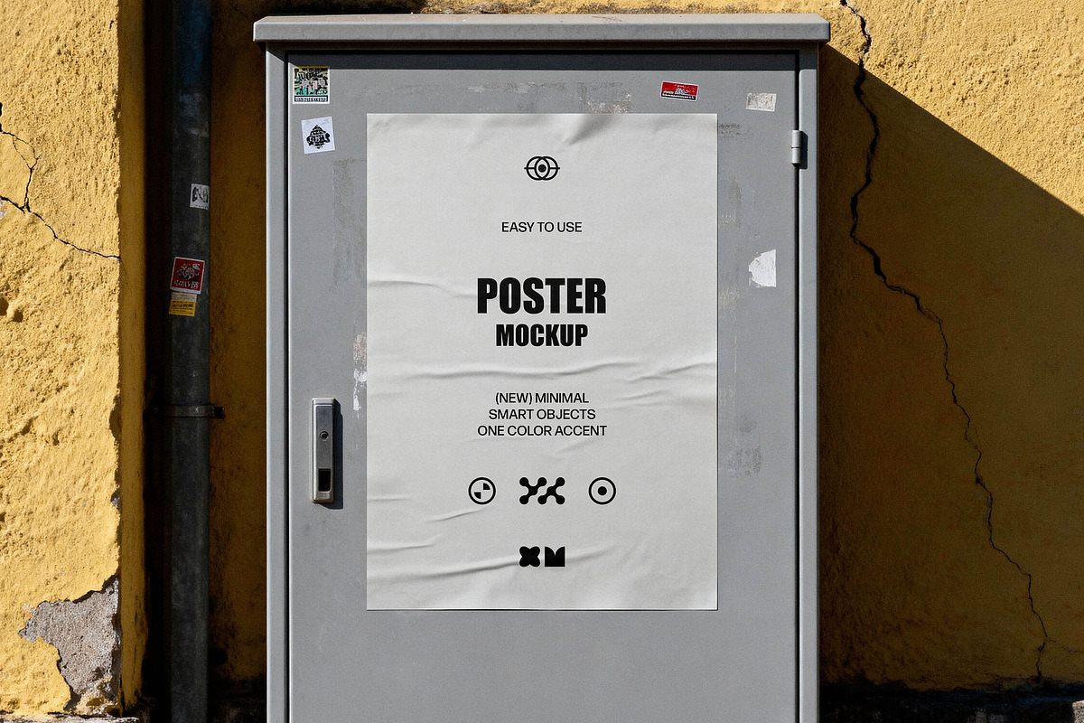 Utility Box Poster Mockup, an Advertising Mockup by Design Squad