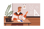 Teachers in school classroom set, an Education Illustration by Good Studio (Thumbnail 9 of 9)