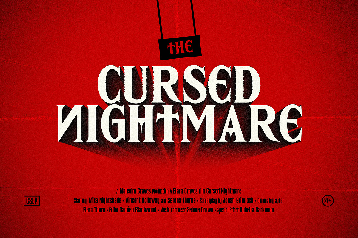 Stranger Friz - Horror Movie 2 Fonts, a Serif Font by Casloop Studio (Photo 2 of 8)