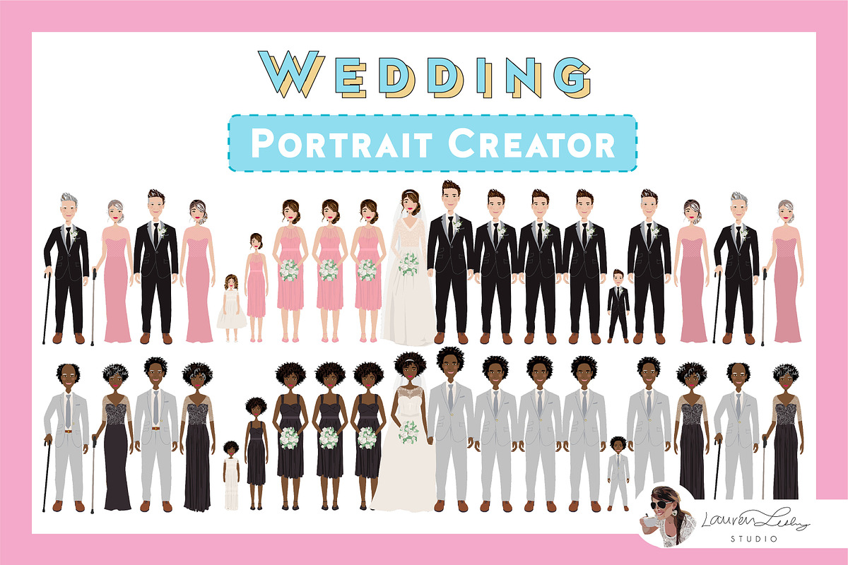 Wedding Portrait Creator, an Illustration by Lauren Lesley Studio (Photo 27 of 37)