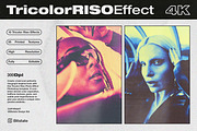 Tricolor Riso Effect - Photoshop, a Layer Style Add-On by Bitstate Design (Thumbnail 1 of 4)