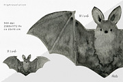 Watercolor Halloween PNG Clipart Set, an Illustration by Kamides (Thumbnail 3 of 5)