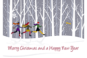Christmas Cards and Banners Bundle, a Seasonal Illustration by ÁRTICA (Thumbnail 7 of 19)