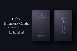 Helix - Modern Business Card, a Business Card Template by Ctrl space studio
